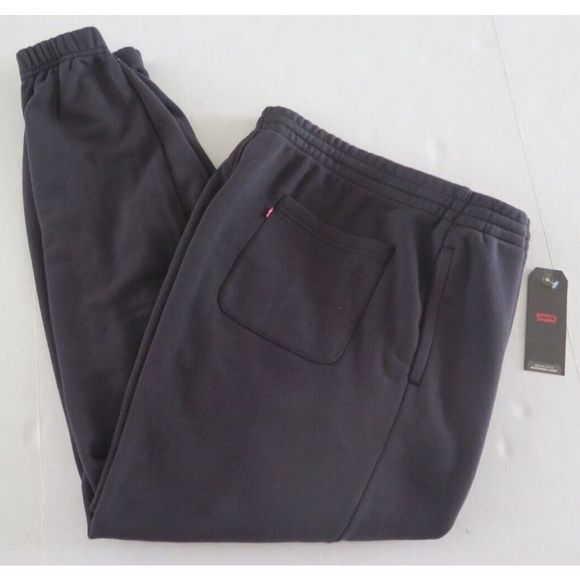 Levi's A21770011 Men's Sz L Black Red Tab Loose Fit Fleece Sweatpants $50 - Picture 5 of 5